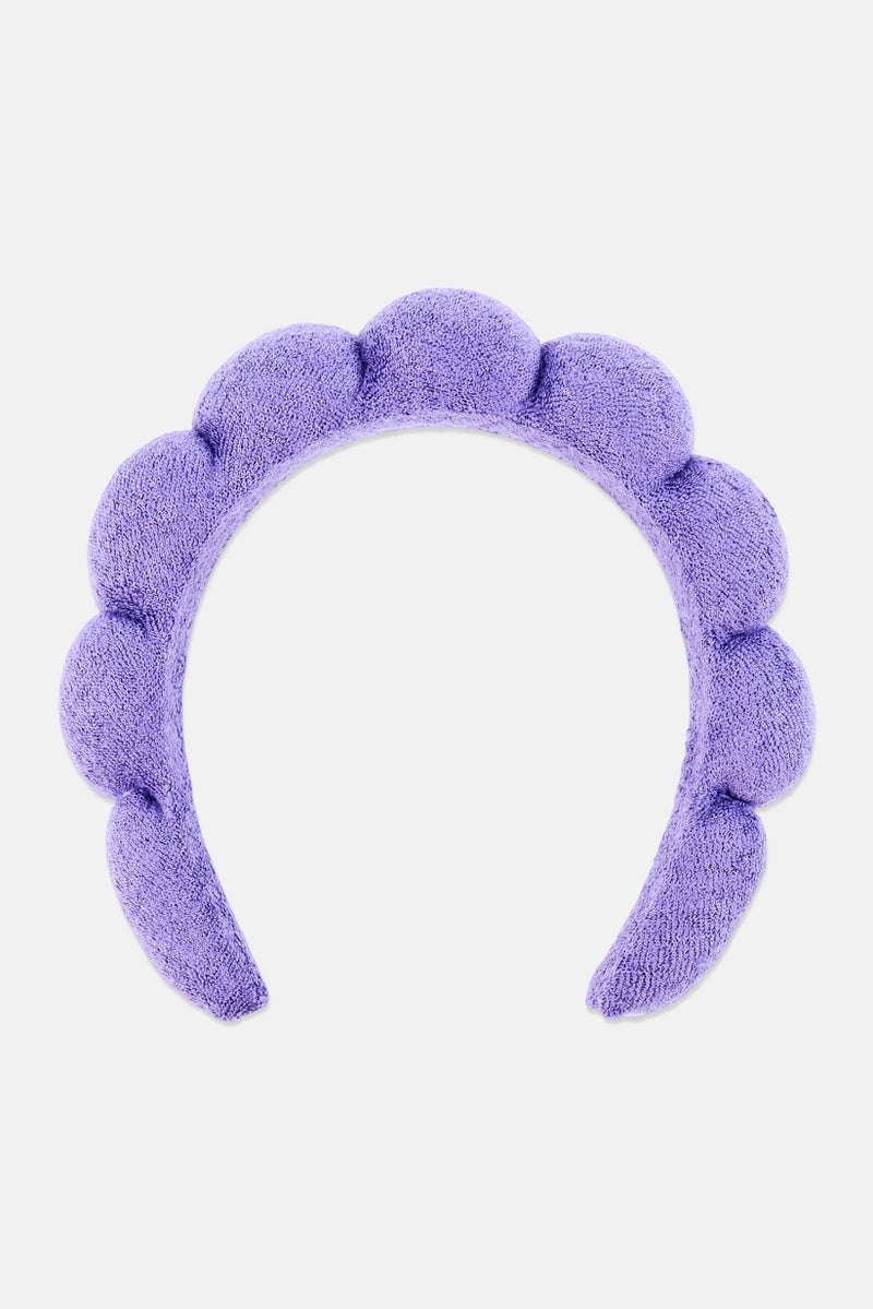 Olivia Rose Women Bubble Spa Headband, Purple - Image 1